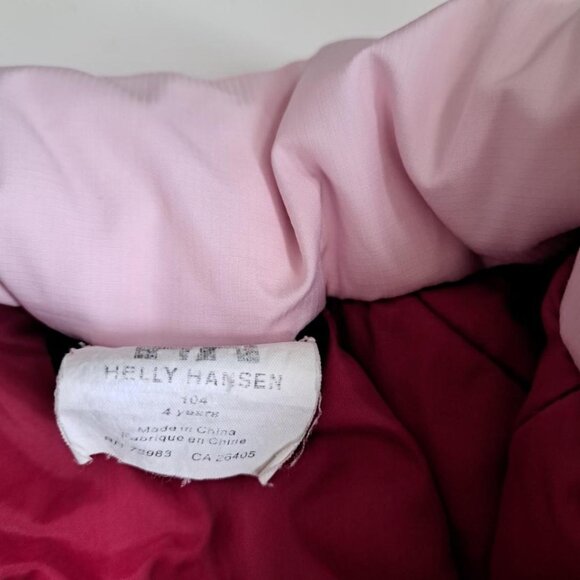 Helly Hansen pink raspberry girl winter ski coat size 4 two tones - Picture 7 of 7